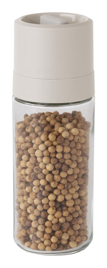 BergHOFF Leo Balance – Salz-/Pfeffermühle Ø 5,3 × 15,2 cm, Keramik, Transparent/Grau, 2-teilig