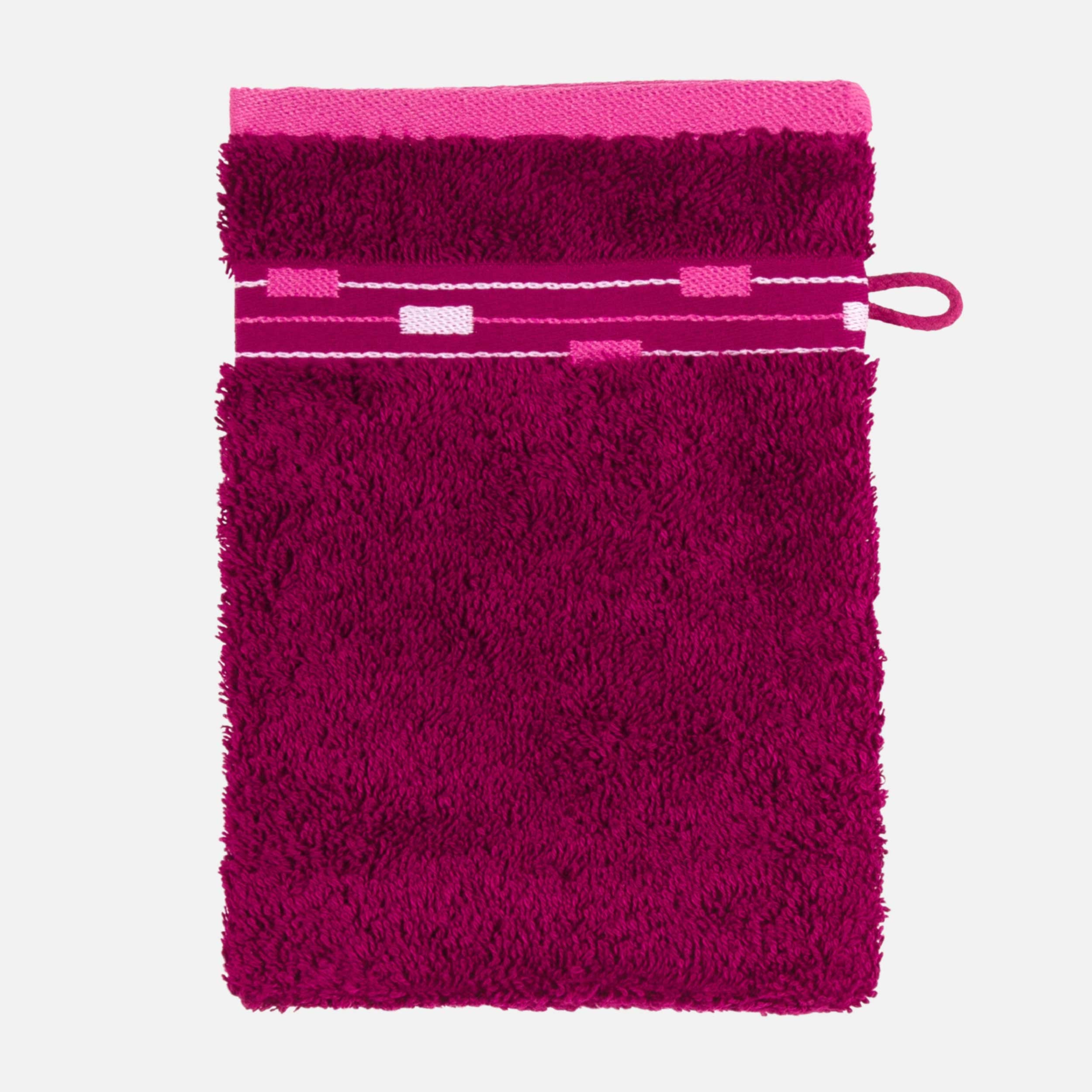 Frottana Waschhandschuh Magic – 15×20 cm, Baumwolle, 500 g/m², Beere