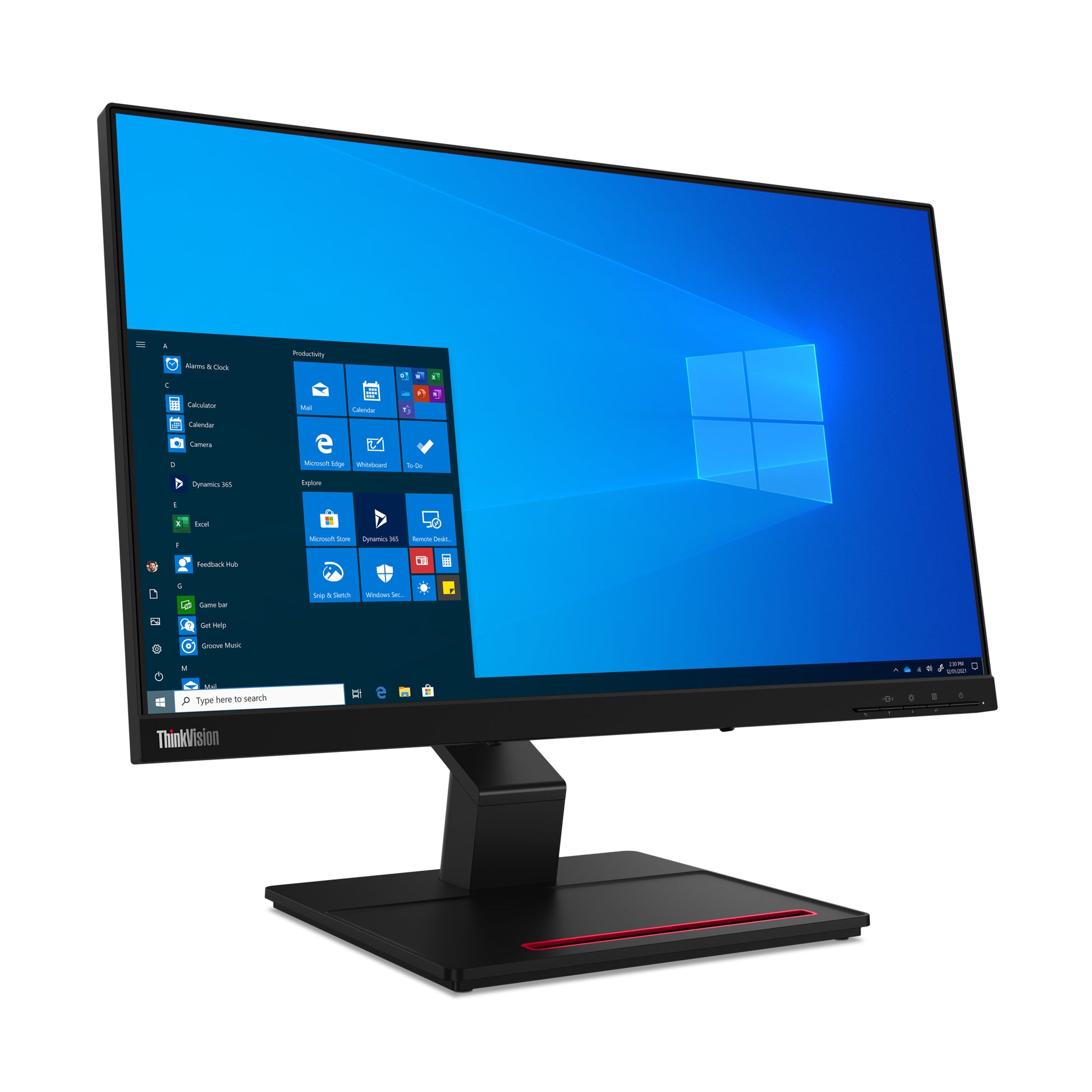 Lenovo ThinkVision T24t-20 – Monitor, 23,8", IPS, Touch, 60 Hz, 300 cd/m², VESA 100 × 100