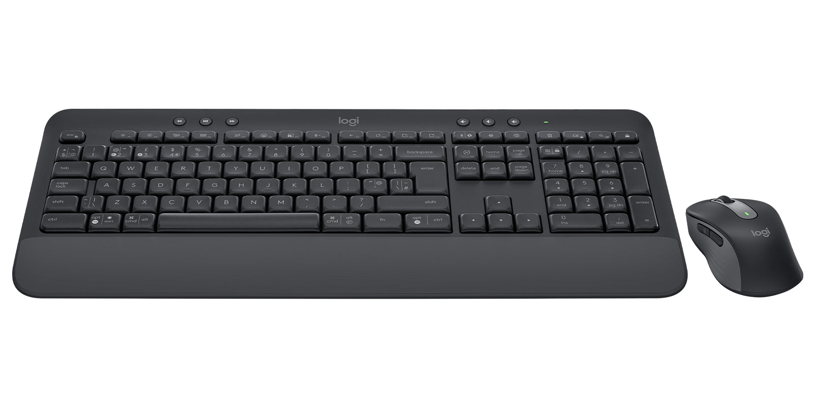 Logitech MK650 For Business – Tastatur, UK-Layout (EN), Dunkelgrau