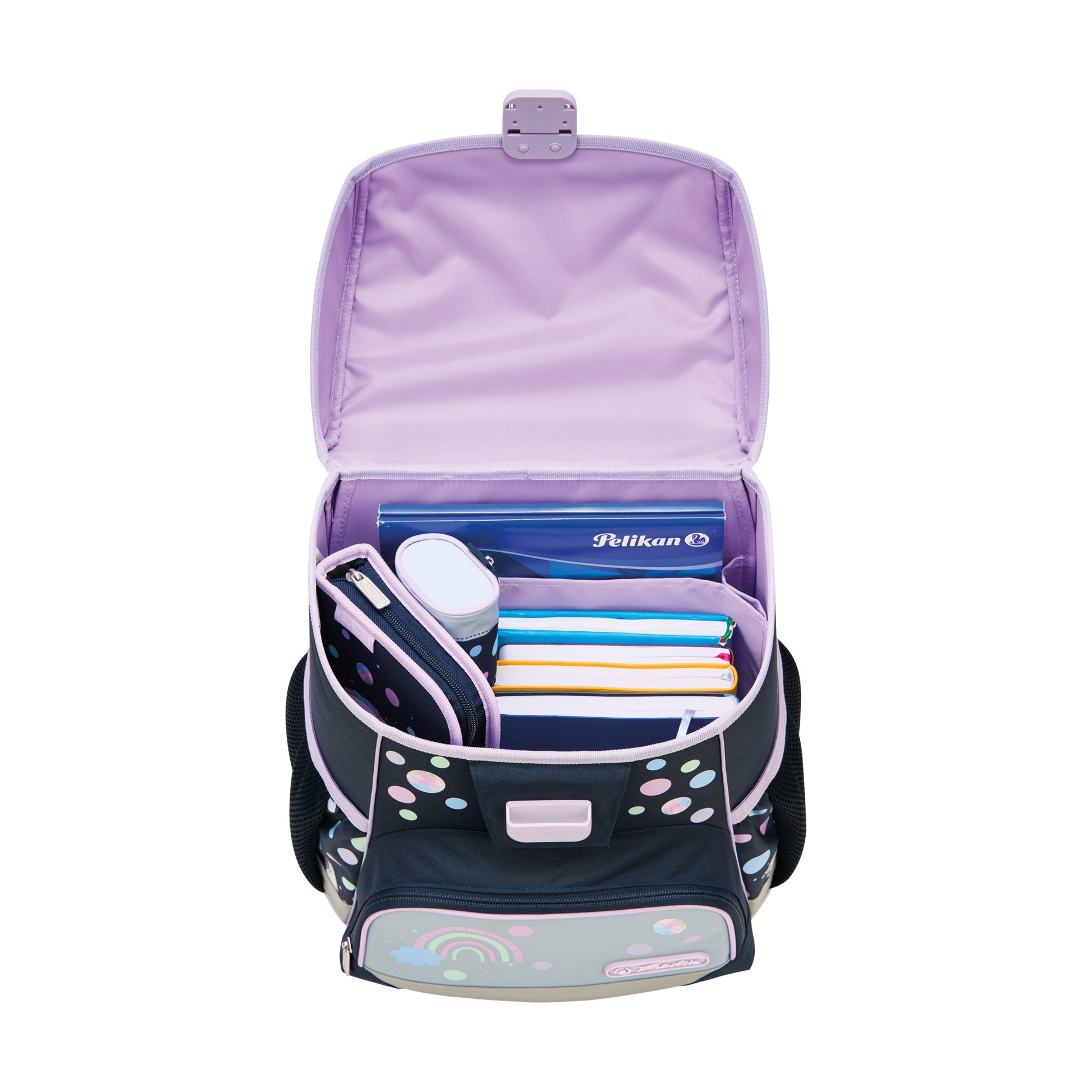 Herlitz Loop Plus – Schulrucksack-Set 4-teilig, Unicorn Dreams, 17 l, 31×37×22 cm