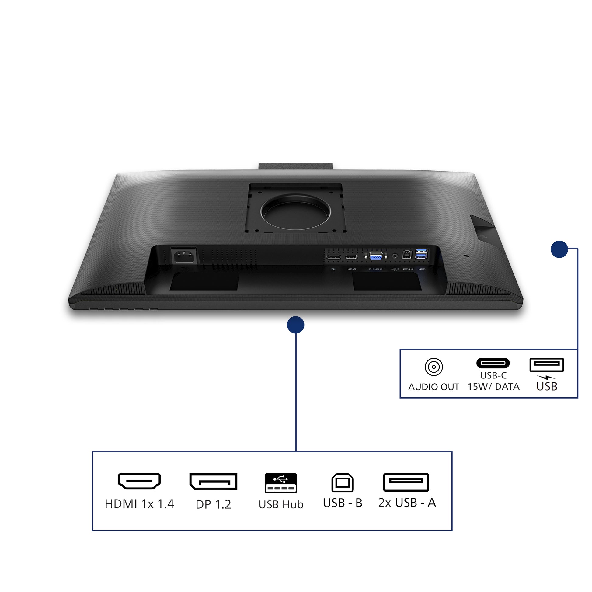 Philips 24B2N3200JH/00 – 23,8", 1920 × 1080 (Full HD), IPS, 120 Hz, USB-C 15 W, Webcam