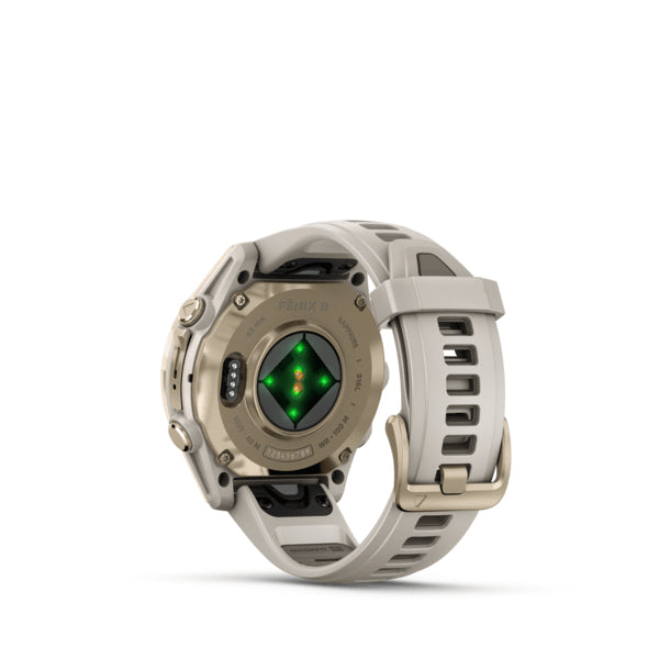 Garmin Fenix 8 – GPS-Smartwatch – 43 mm, AMOLED, Saphirglas, 100 m, Soft Gold/Sandstone