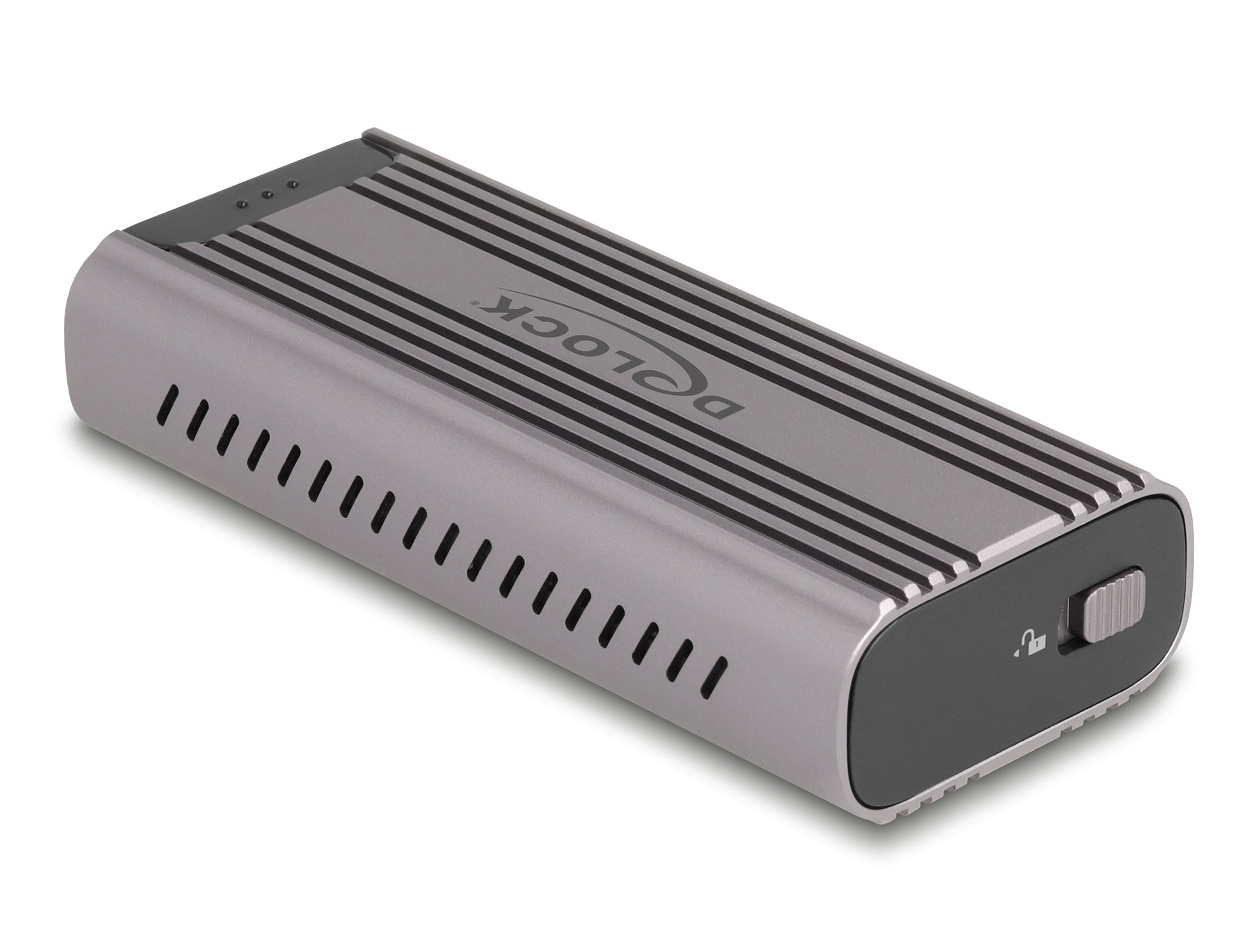 DeLOCK M.2 NVMe SSD-Gehäuse – 1-Bay M.2, USB4 40 Gbit/s, Thunderbolt 4, für M.2 NVMe (PCIe)