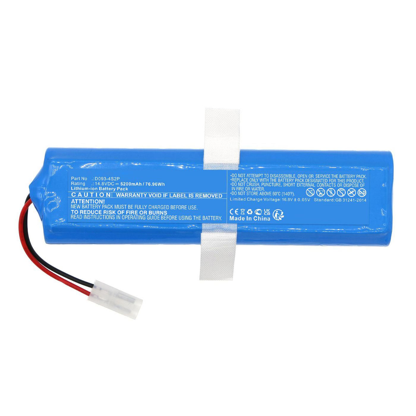 CoreParts Akku MBXVAC-BA0579 – 76,96 Wh, 14,8 V – für ROEMO