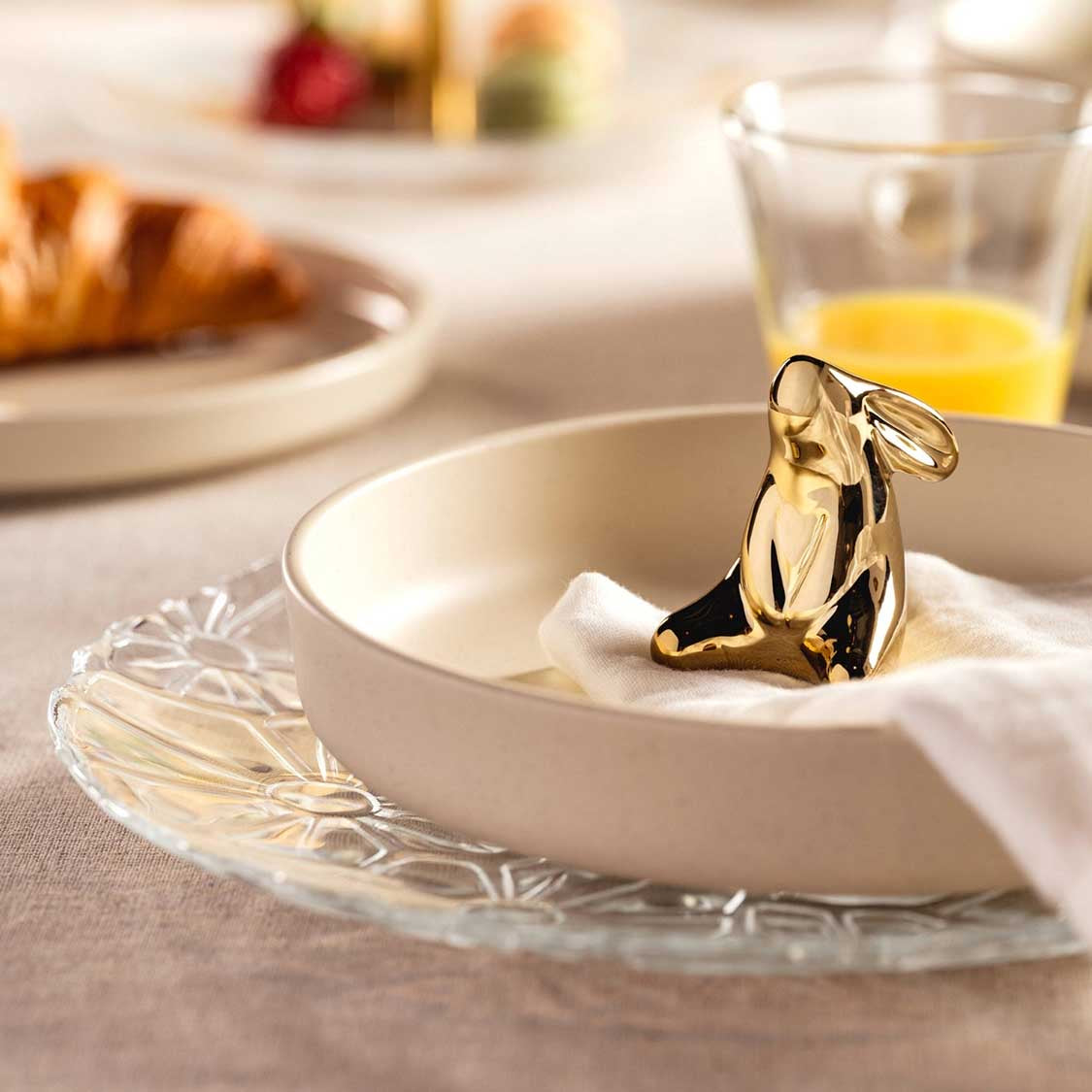 LEONARDO Platzteller Giorno – Ø 27 cm, H 2,3 cm, Kalk-Natron-Glas, Transparent, spülmaschinenfest