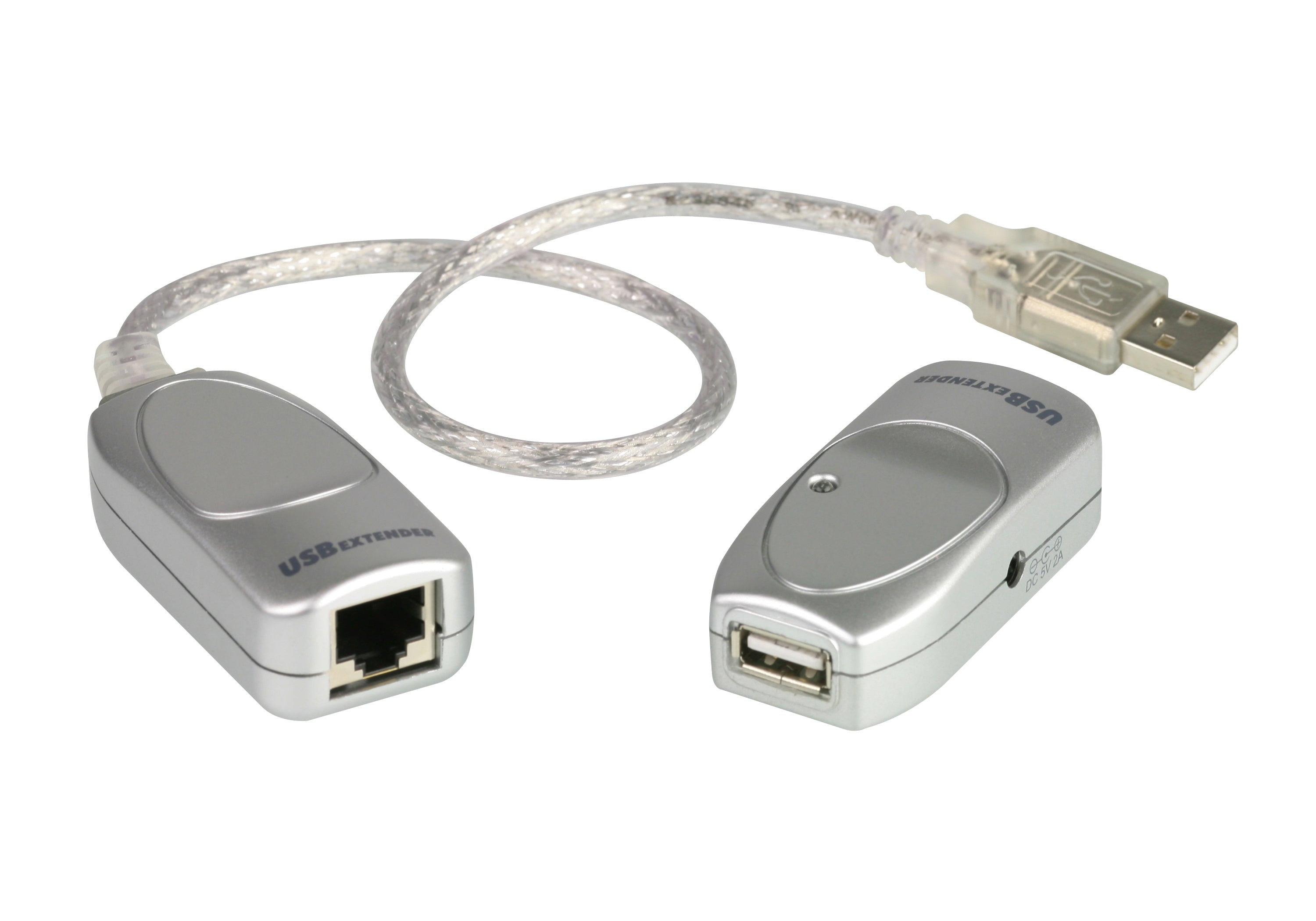 ATEN USB-Extender (USB auf RJ45) – USB 1.1 (12 Mbit/s) – 60 m – Cat-Extender – Silber – für Windows, Mac