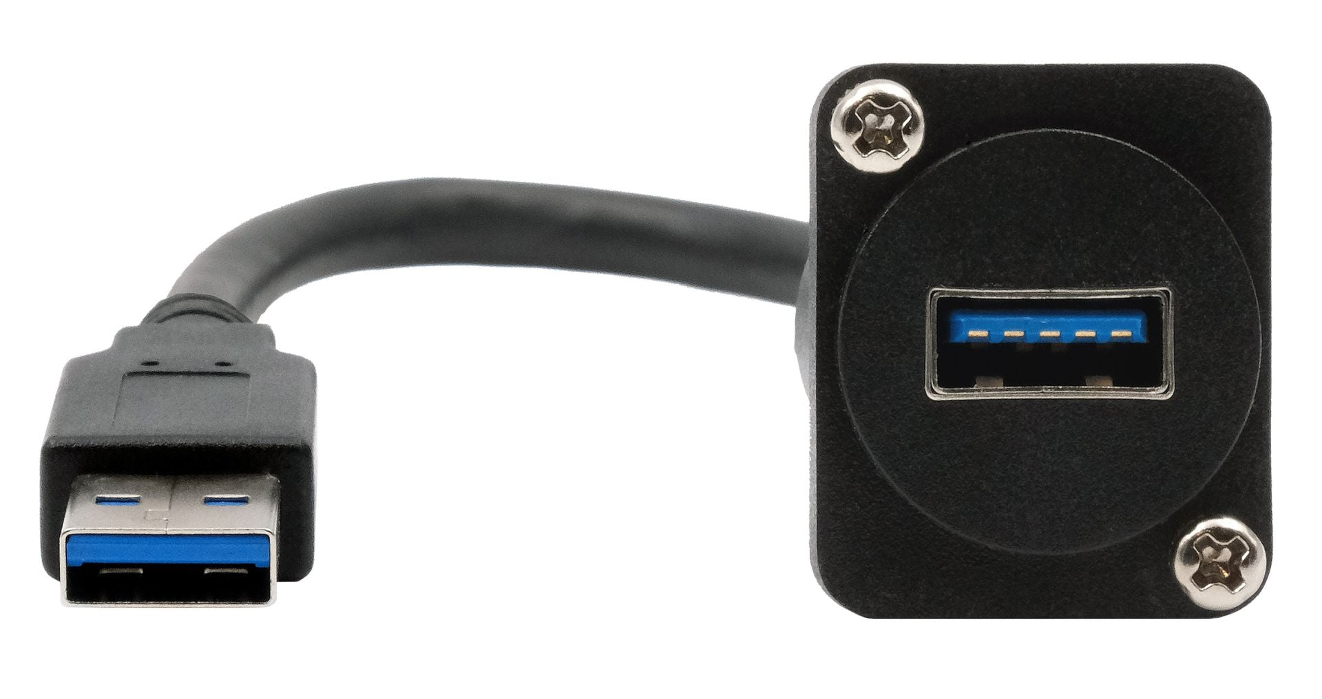 EXSYS USB-Adapter USB-A Buchse auf USB-A Stecker – USB 3.2 Gen 1 (5 Gbit/s) – Schwarz