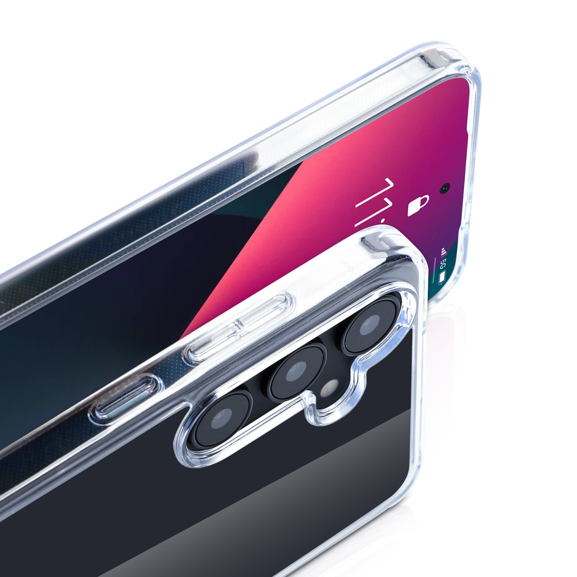 nevox StyleShell SHOCKFlex Backcover – für Samsung Galaxy S25, PC+TPU, Transparent