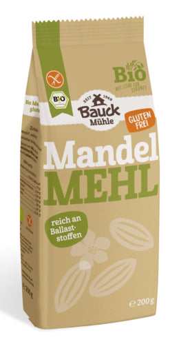 Bauck Mühle Mandelmehl, teilentölt, Bio, vegan – 200 g