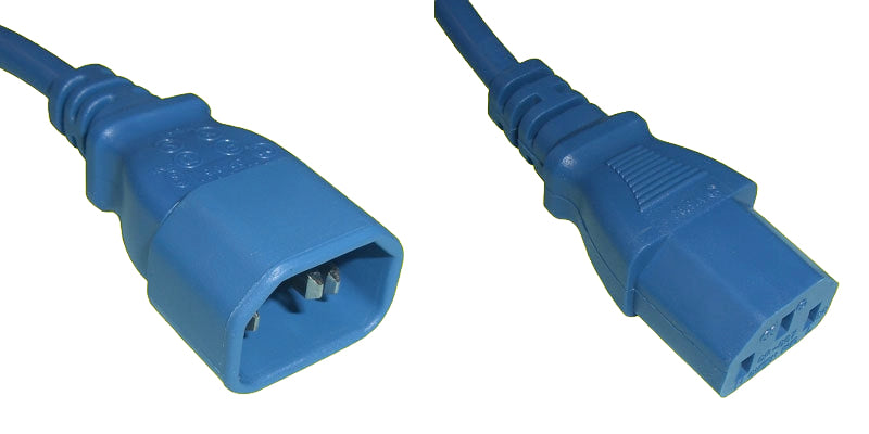 Diggelmann Netzkabel – IEC C14 zu IEC C13, 1,75 m, 10 A, Blau