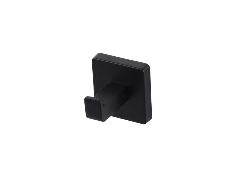 COCON Handtuchhalter – 5×5×5,3 cm, Zink, 3 kg, zum Schrauben, Schwarz
