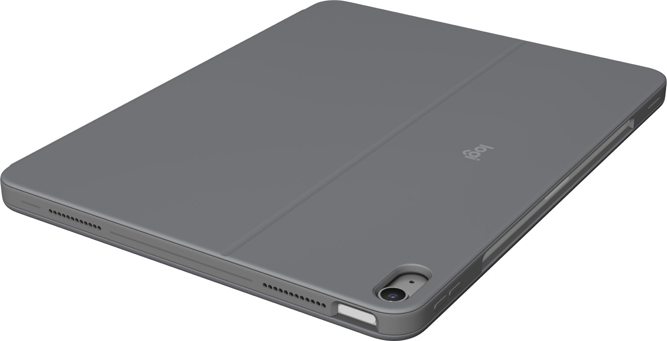 Logitech Combo Touch QWERTZ Schweizer Tablet- & Notebook-Tasche – für iPad mit Smart Connector, Grau
