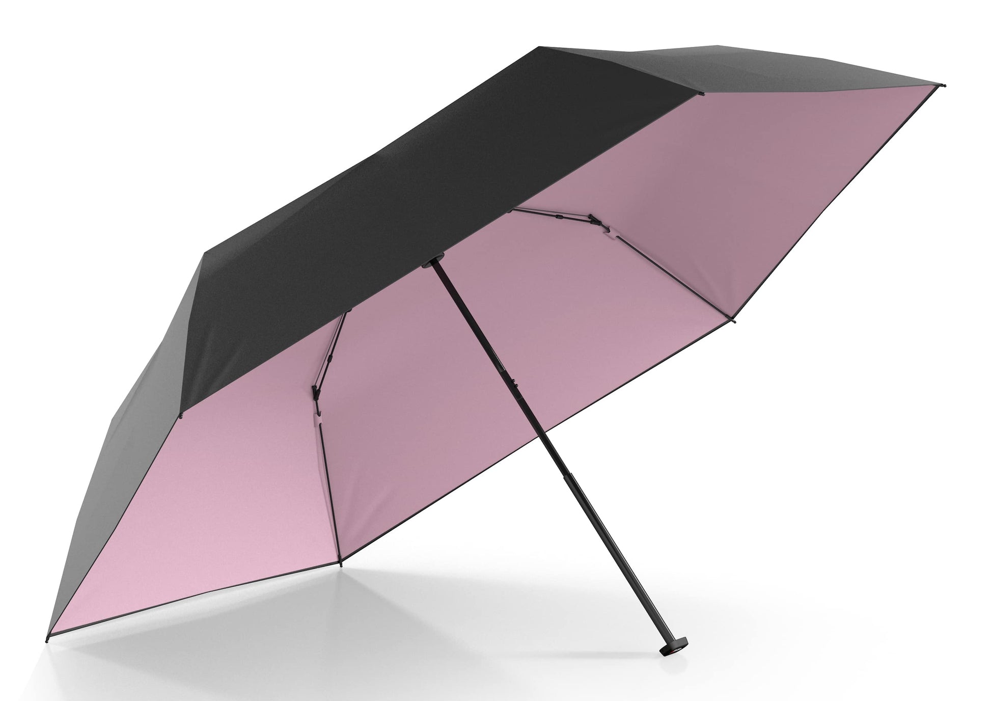 Knirps Taschenschirm US.050 – manuell, Ø 90 cm, L 21 cm – schwarz – HeatShield-Beschichtung, windfest