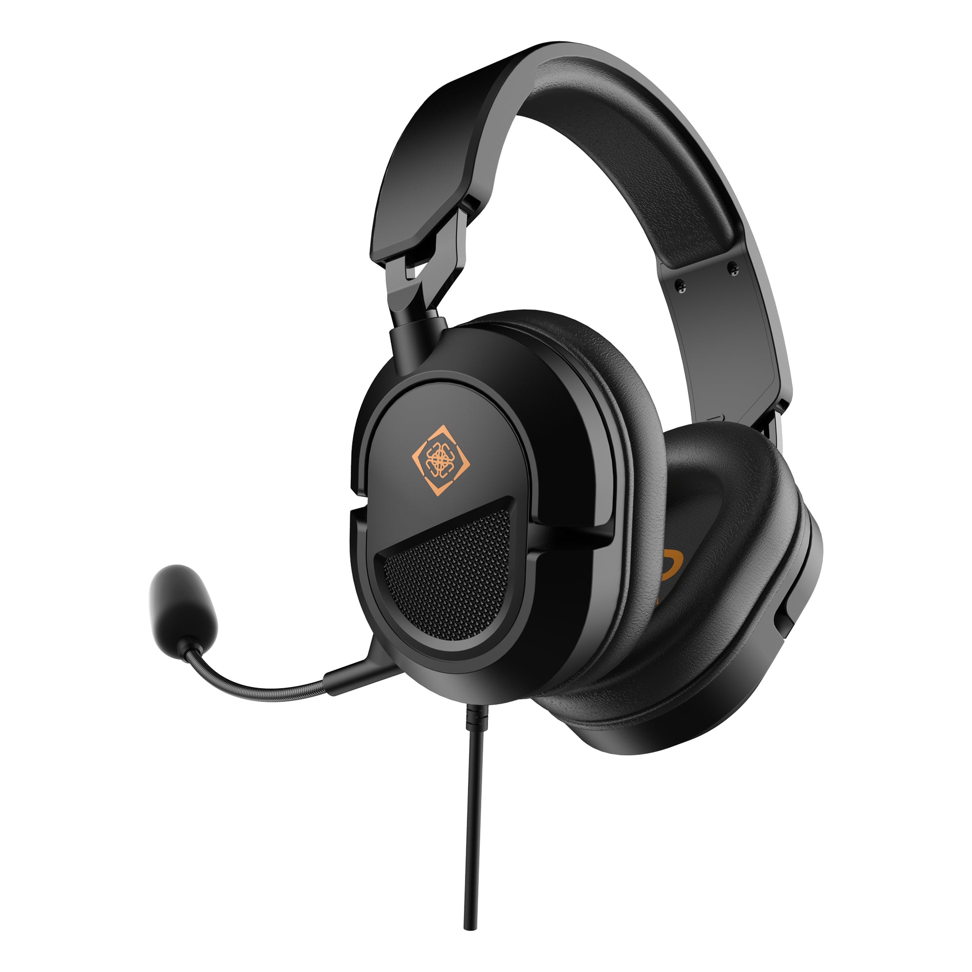 Deltaco Gaming GAM-203 Gaming-Headset – Over-Ear, Stereo, Kabelgebunden, für PC, PS5/PS4, Xbox und mehr, Schwarz
