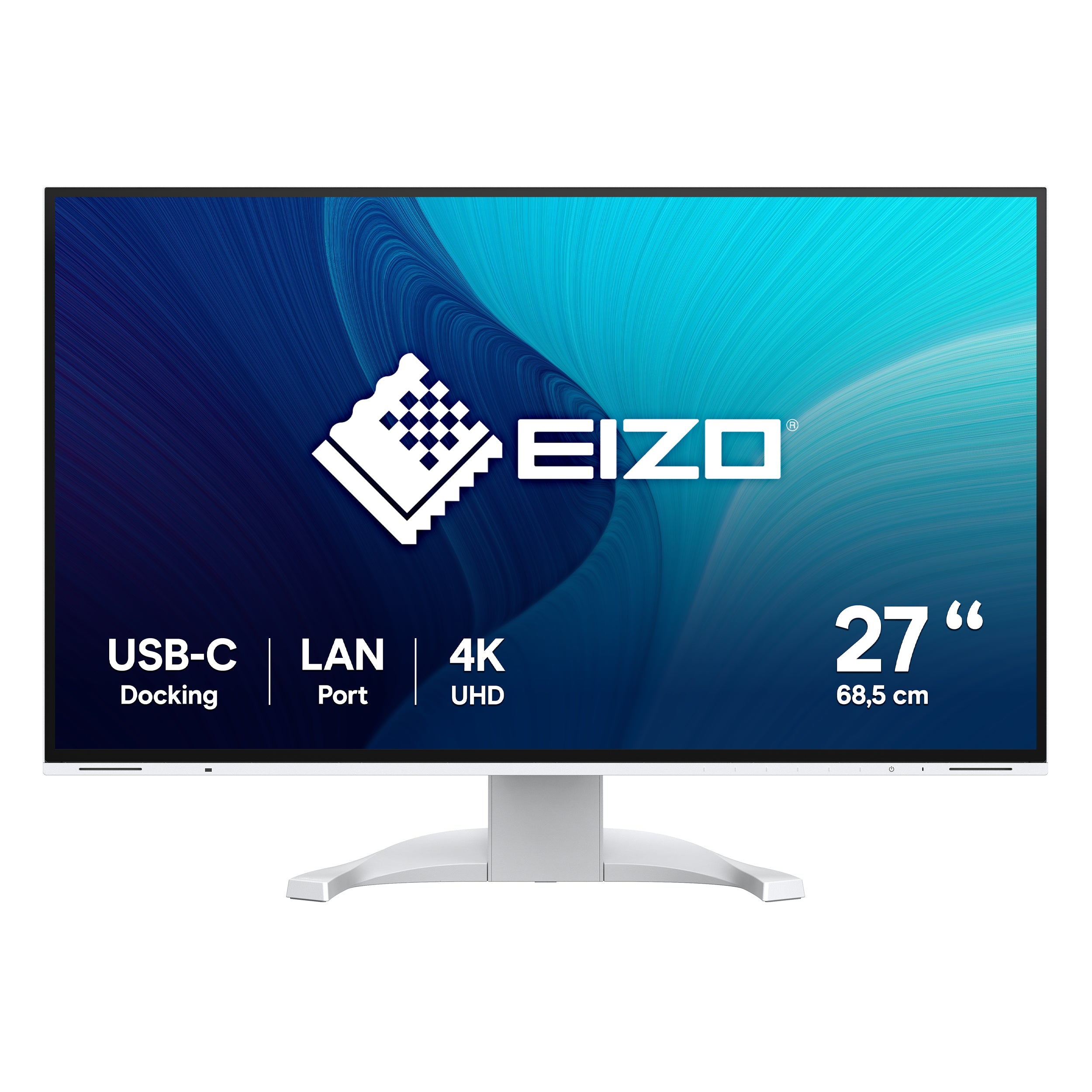 EIZO EV2740X – Monitor, 27", IPS, 60 Hz, 350 cd/m², KVM, USB-C, Integrierte Lautsprecher, VESA 100 × 100, Weiss