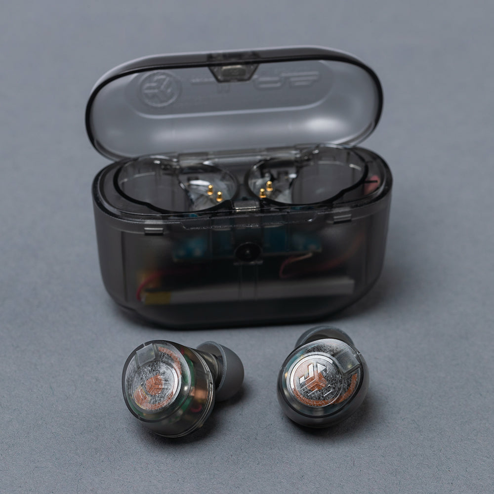 JLab Go Air Pop TWS In-Ear – Stereo, mit Ladecase, Transparent, BT 5.1