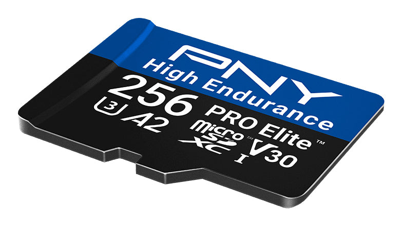 PNY PRO Elite microSDXC 256 GB – UHS-I, Klasse 10, U3, V30, A2, 100/90 MB/s