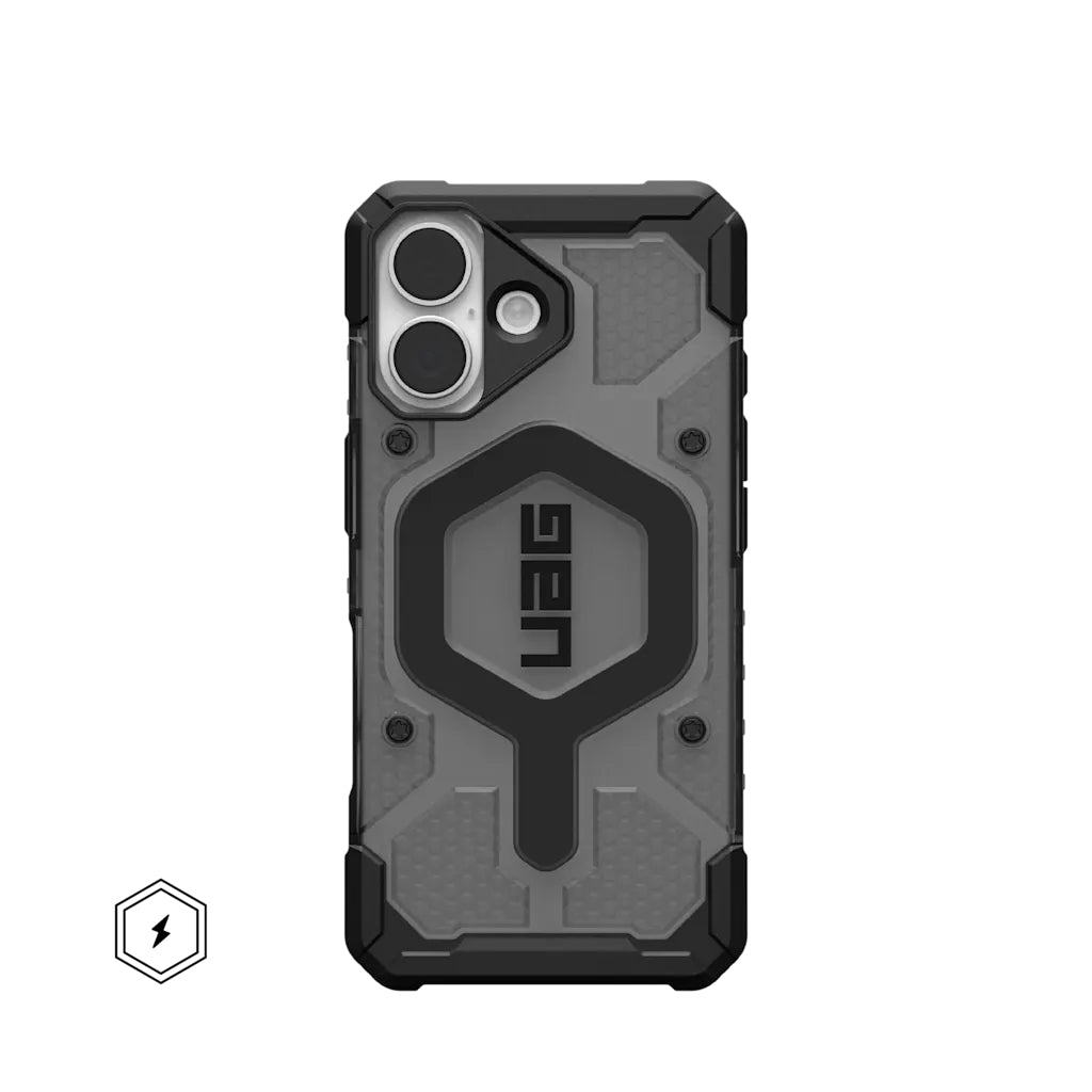 Urban Armor Gear Backcover Pathfinder MS – für Apple iPhone 17 – Asche/Schwarz – TPU – MagSafe-kompatibel