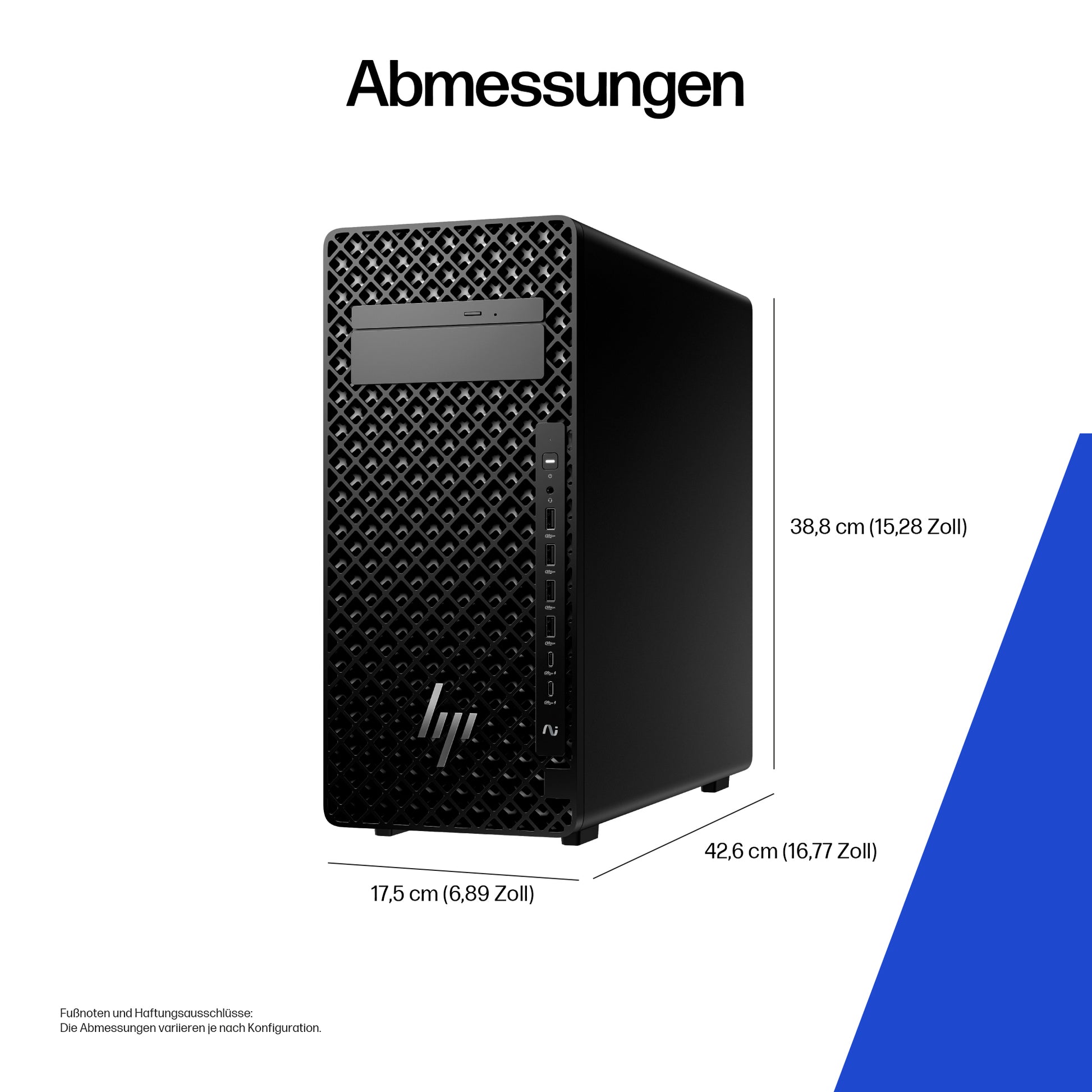 HP Tower – Intel Core Ultra 9 285K, 32 GB RAM, 1 TB SSD, NVIDIA RTX 2000 Ada 16 GB, Windows 11 Pro