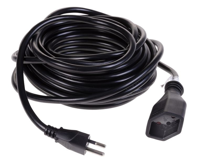 Furber. Verlängerungskabel – T12–T13, 10 m, 3×1,5 mm², Schwarz