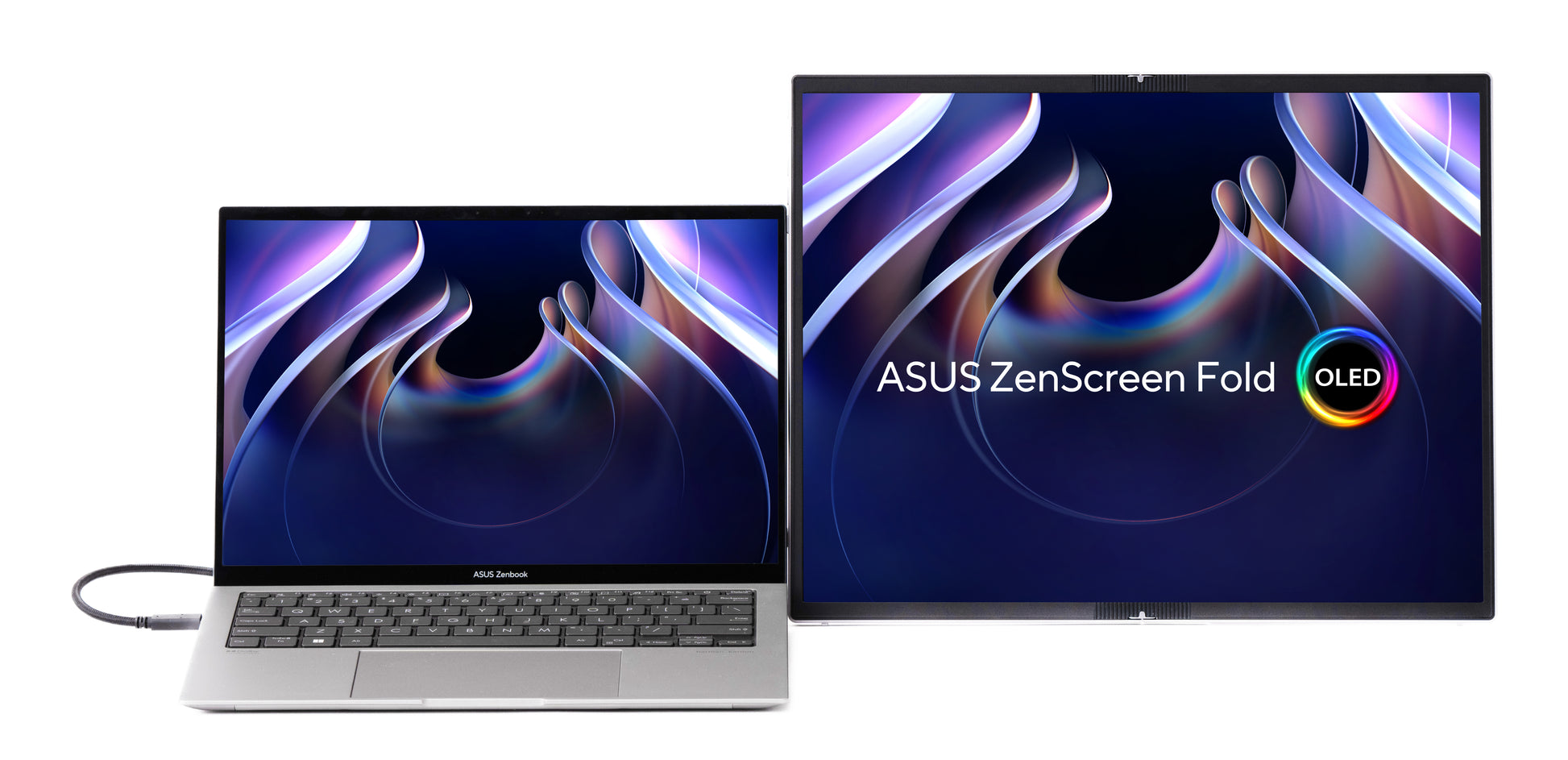 ASUS MQ17QH – Monitor, 17,3" 2560 × 1920 (Quad HD), OLED, 60 Hz, 350 cd/m², 2× USB-C, 1× Mini-HDMI, Silber