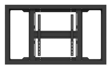Hagor Enclosure 65" – Schutzgehäuse, Wandmontage (Querformat), VESA 600×600, für 65" Displays, Schwarz