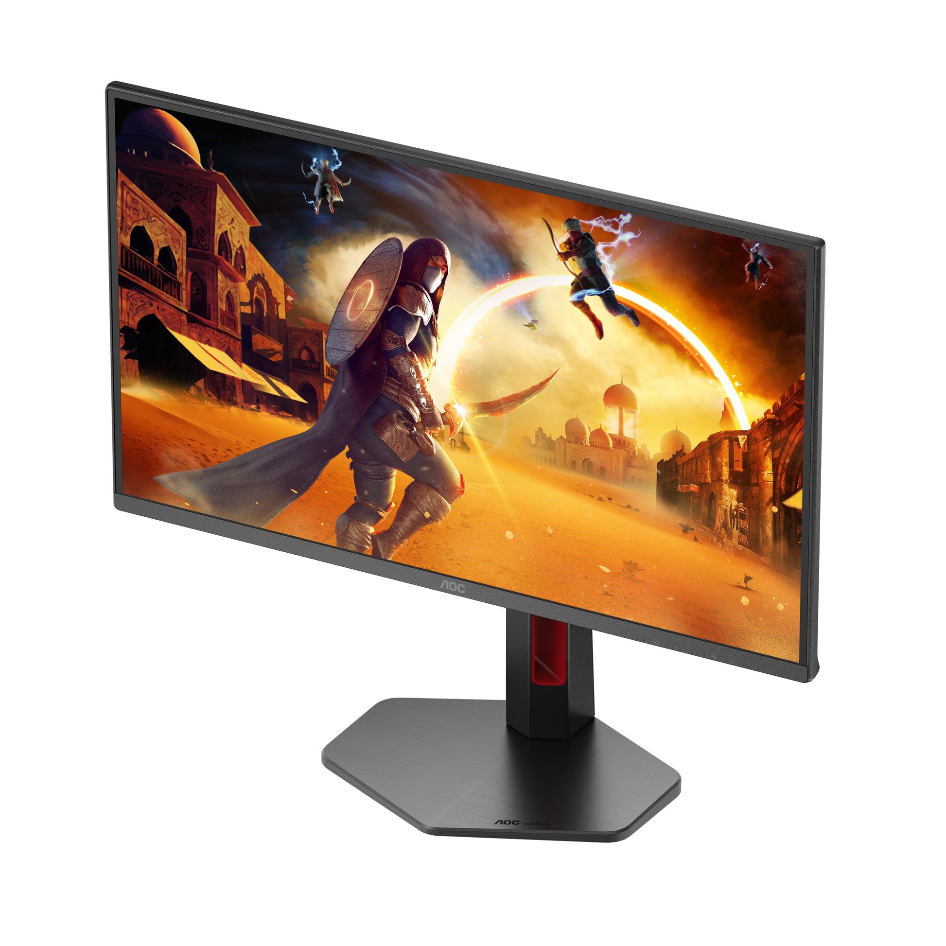 AOC Q25G4SR – Monitor, 24,5" 2560 × 1440 (WQHD), IPS, 300 Hz, Adaptive Sync, Lautsprecher, Rot