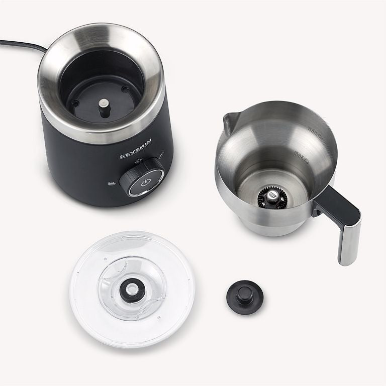 Severin Milchaufschäumer SM3585 – 500 ml, 500 W, Induktion – Schwarz/Edelstahl