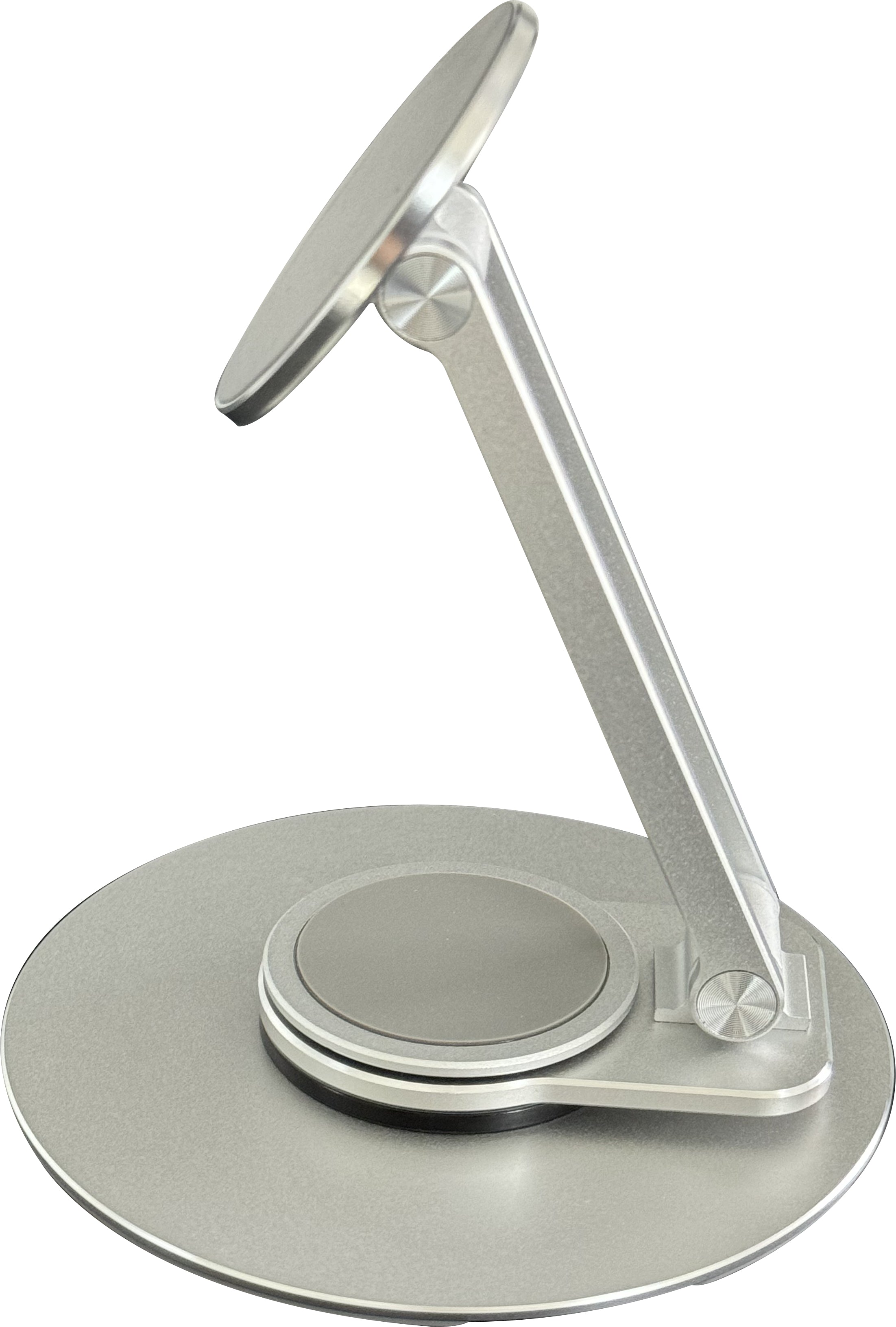 Vision MagSafe Turntable – Tisch-Ständer – Magnetische Montage, verstellbar – für iPhone (MagSafe) – Silber