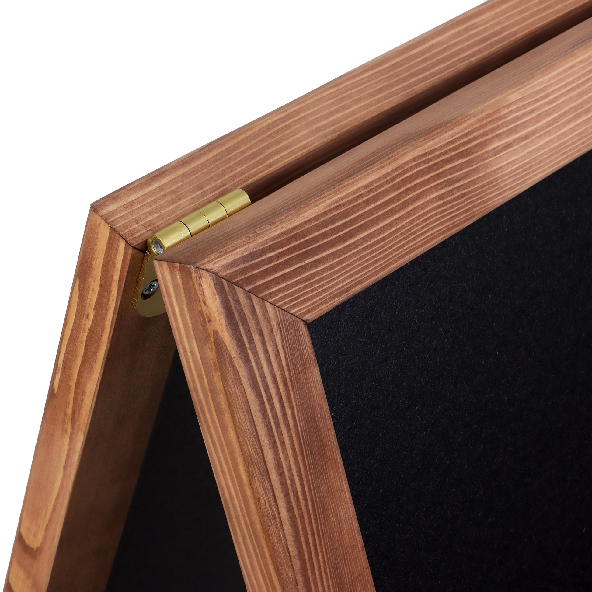 Europel Kundenstopper DELUXE – 660 × 1'040 mm – Kiefernholzrahmen, schwarz – doppelseitig, für Kreidemarker