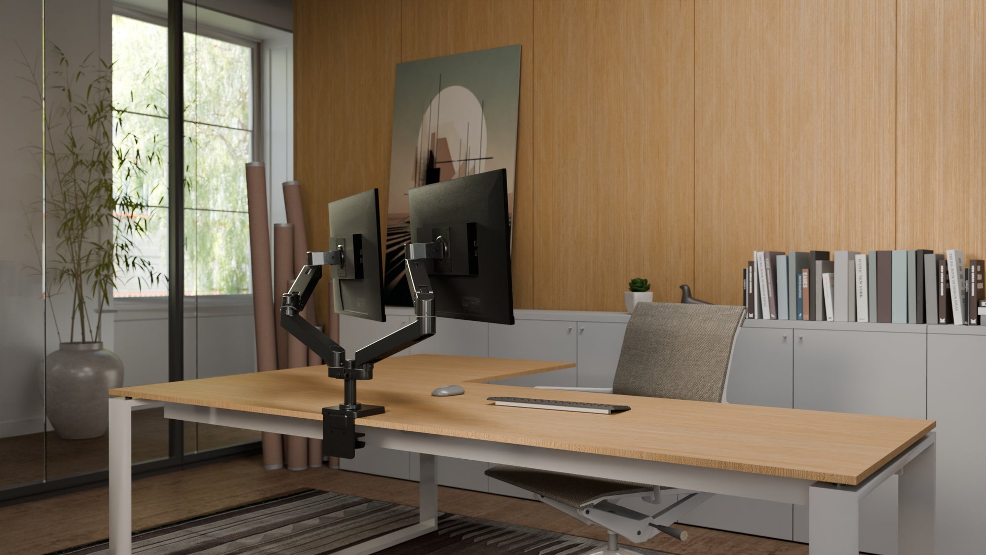 Ergotron LX PRO WCB – Monitorarm, Dual