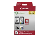 Canon Tintenpatronen-Multipack PG-545/CL-546, Schwarz + Farbig, 2er-Pack – für Canon-Drucker
