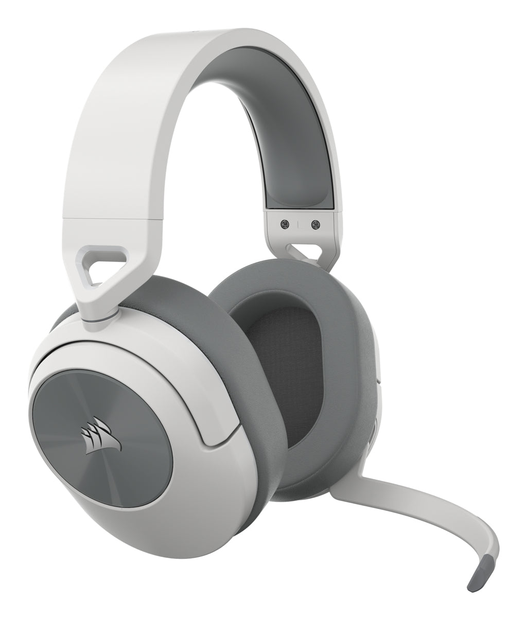 Corsair HS55 WIRELESS – Gaming-Headset, Over-Ear – 2,4 GHz/Bluetooth 5,2, mit Mikrofon – Weiss