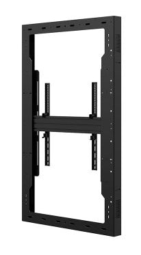Hagor Display-Gehäuse – Hochformat, VESA 600×600 mm – für 65" Fernseher – Schwarz