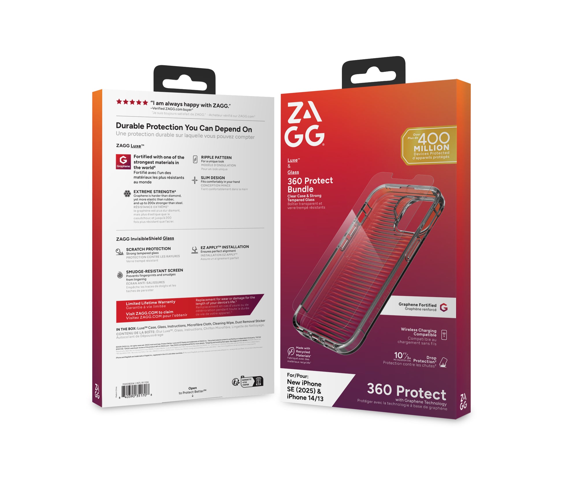 ZAGG Backcover Luxe – für Apple iPhone 13/14/16 – transparent