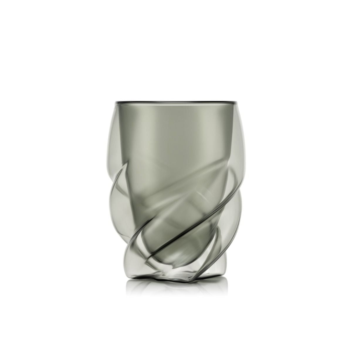 Bodum PAVINA Doppelwandglas – 0,27 l, Borosilikatglas, Grau, spülmaschinengeeignet, 2 Stück