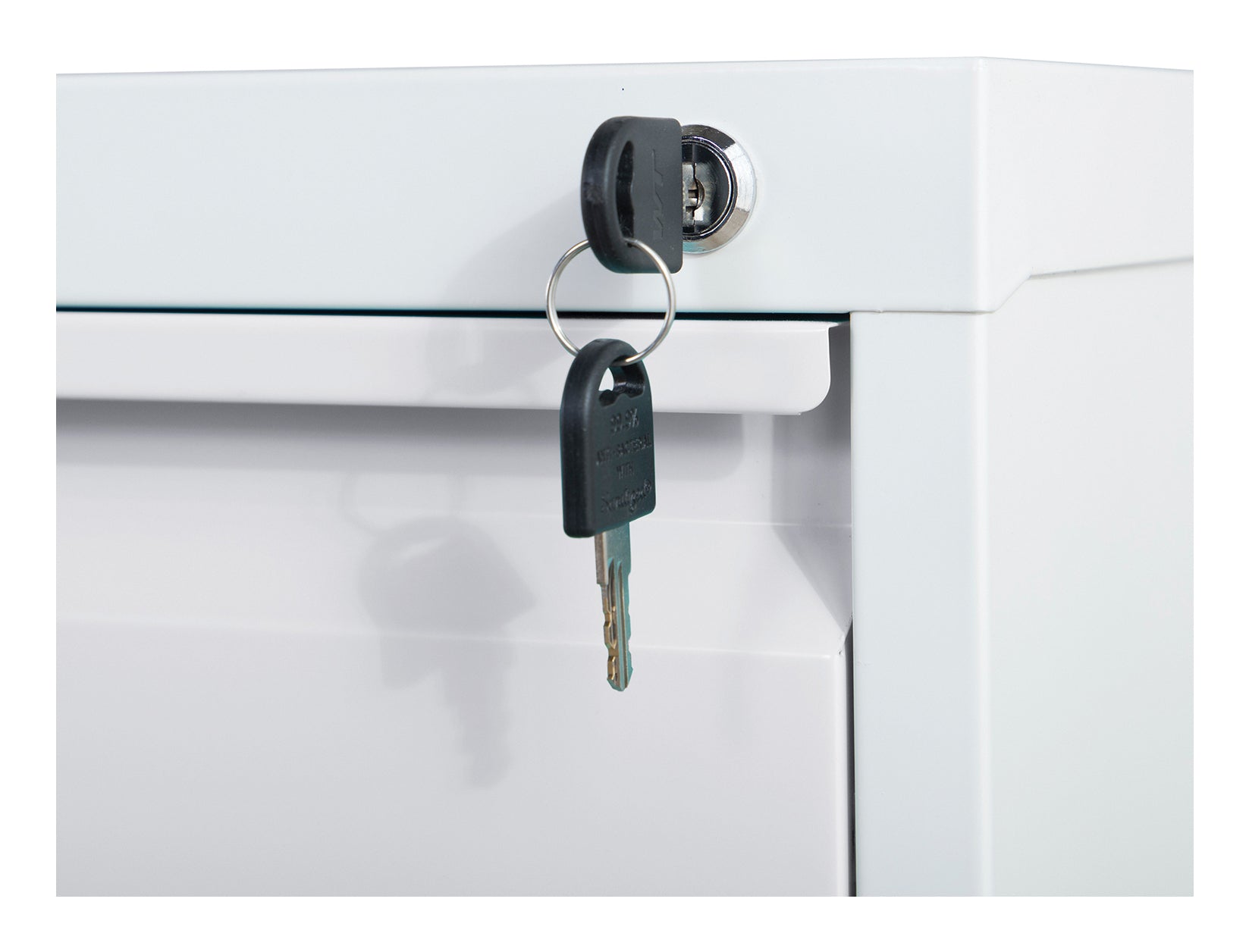 Phoenix Safe Co. FC1002GGK – Aktenschrank, 2 Schubladen, abschliessbar, Stahl, 450 × 620 × 725 mm, Grau