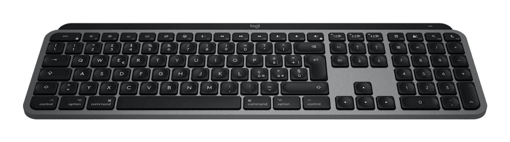 Logitech MX Keys S für Mac – Tastatur, IT-Layout (IT), Space Grey – für macOS