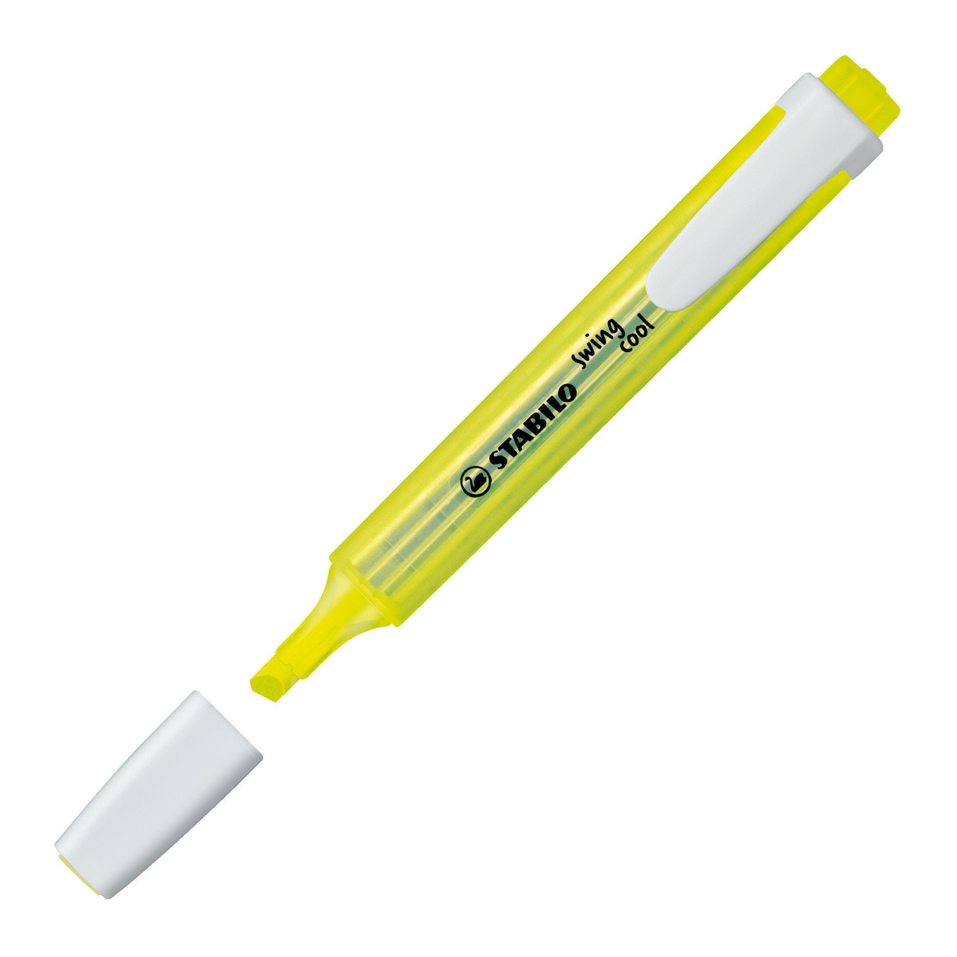 STABILO swing cool Textmarker gelb – Keilspitze, 1–4 mm