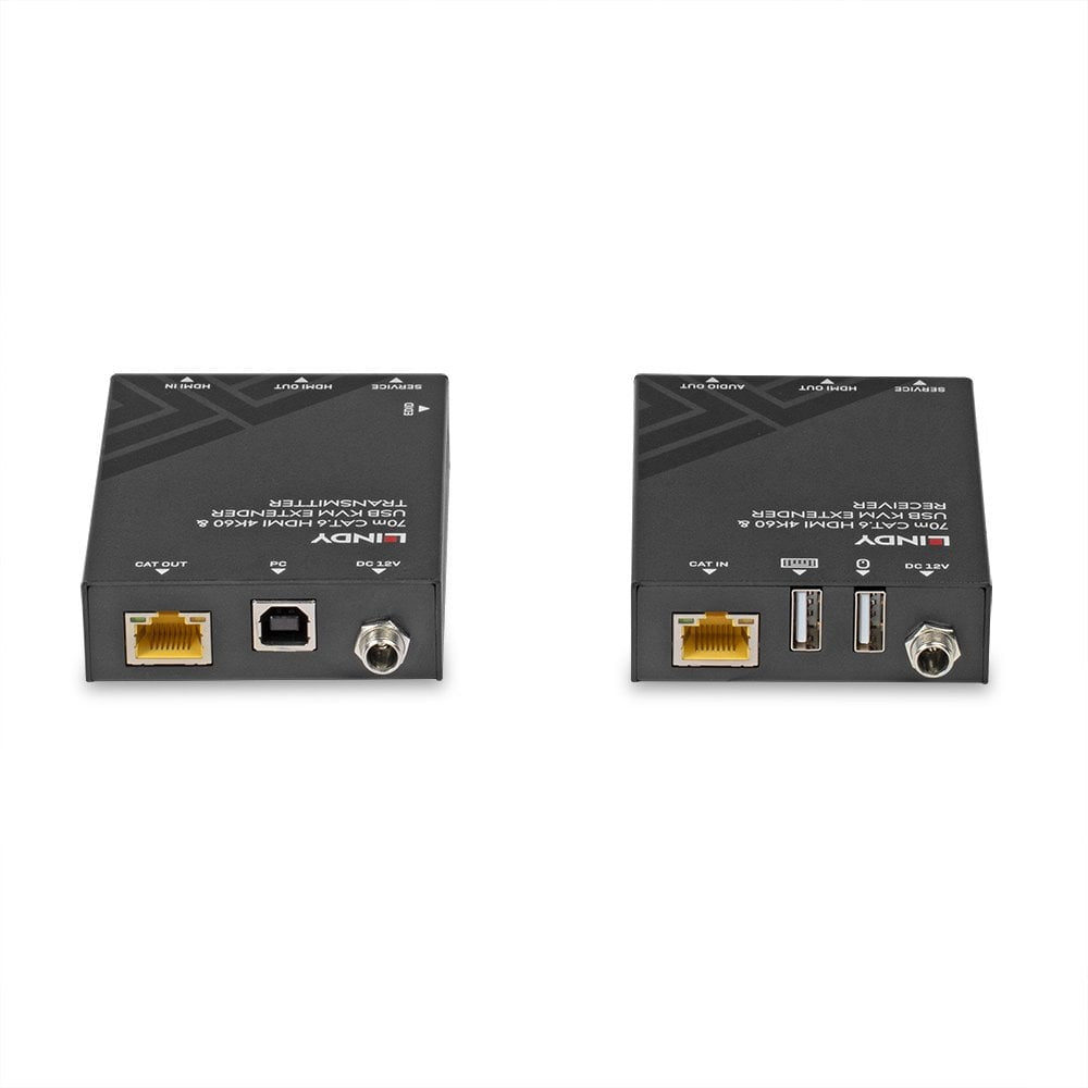 Lindy HDMI/USB KVM-Extender über Cat6, bis 70 m, 4K (3840 × 2160)