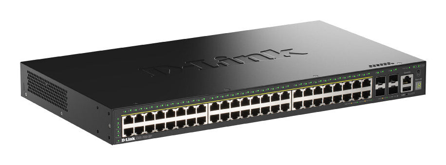 D-Link DMS-1024/E – Switch – 24×2.5G, 4×SFP+, L2, PoE+ 370 W, 1U