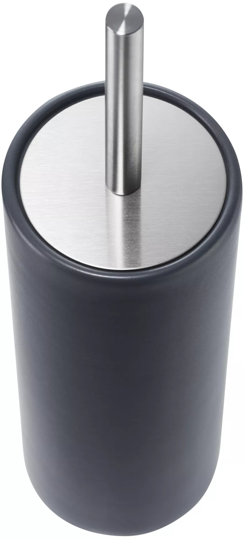 Diaqua Zylo – WC-Bürstenset – Keramik, Anthrazit, mit Deckel, H 39 cm, Ø 10,5 cm