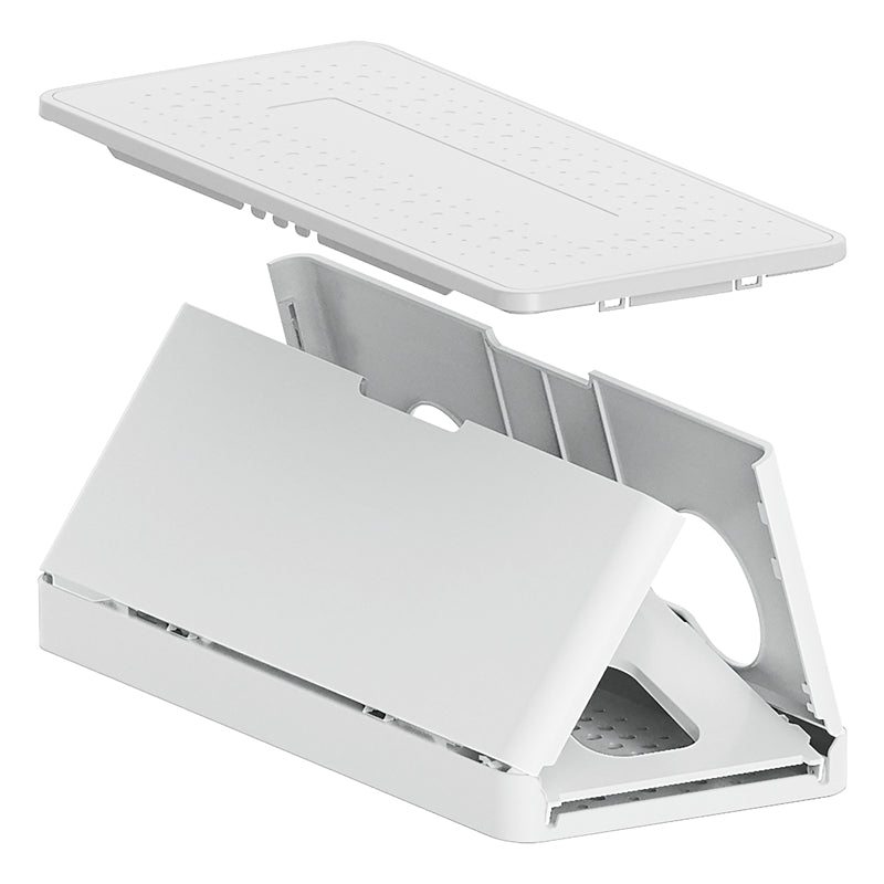 Steffen Kabelbox – weiss, Kunststoff, B 150 × H 140 × T 340 mm