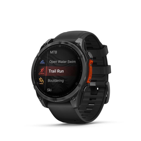 Garmin Fenix 8 – GPS-Smartwatch – 47 mm, 1,4", GPS, WLAN, AMOLED, 100 m, Schwarz, Sportarmband