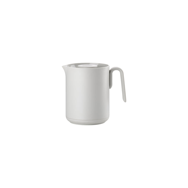 Zone Denmark Thermoskanne – 600 ml, Ø 13,2 cm, Glas/Kunststoff (PP), Grau, mit Deckel