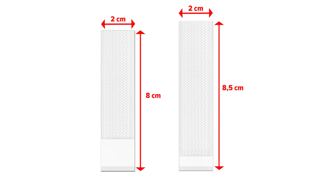 TESA Powerstrips CLICK Montagestreifen – weiss, bis 7,2 kg, 28 Stk., für Innen
