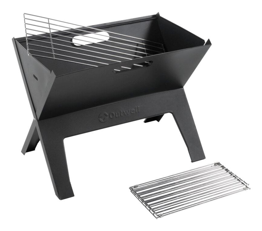 Outwell Holzkohlegrill Cazal – 45 × 30 × 35 cm, Stahl, Holzkohle – Schwarz