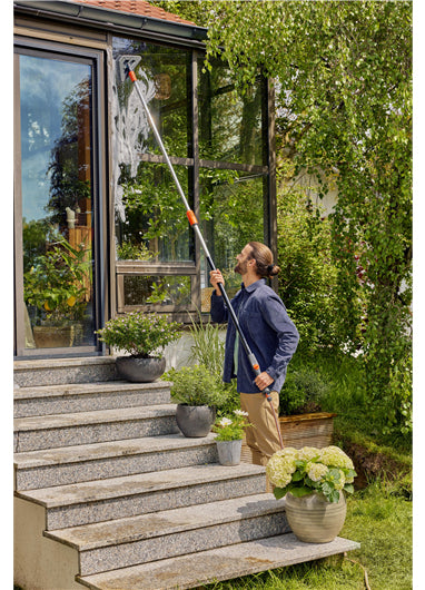 Gardena Scheuerbürste Cleansystem – weich, 28,7×17×12 cm, schwarz/grau