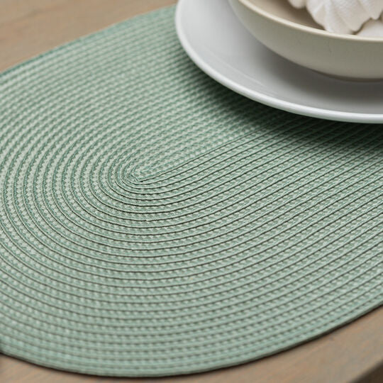 d-c-fix Tischset – 29×44 cm, oval, PP, grün